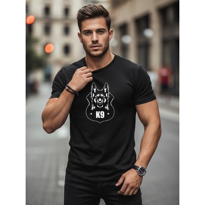 Černé tričko s originálním motivem K9