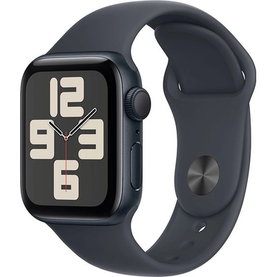 Apple Watch SE GPS 40mm Midnight Aluminium Case with Midnight Sport Band-S/M MXE73QC/A