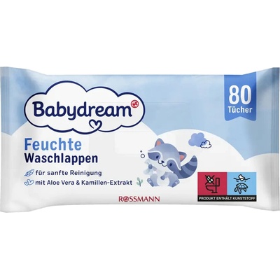 Babydream Vlhčené ubrousky 80 ks