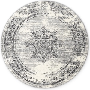 Hanse Home Сиво-кремав кръгъл килим ø 160 cm Gloria Lydia - Hanse Home (106254-160)