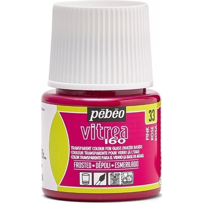 Pébéo Napaľovacia farba na sklo Vitrea 160 45 ml 33 Pink