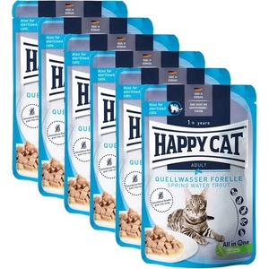 Happy Cat Капсула Happy Cat Culinary Quellwasser-Forelle / Пъстърва 6 x 85 г