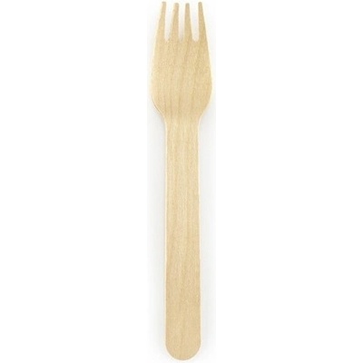 PartyDeco Vidličky drevené 16 5 cm