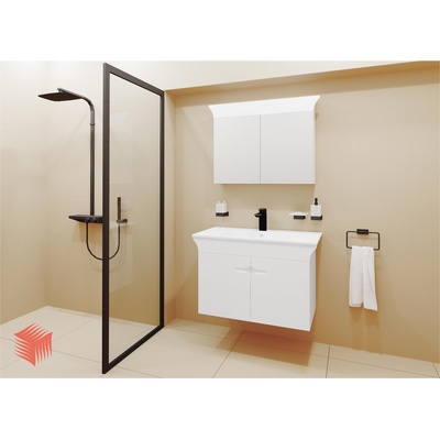 Visota Комплект PVC мебели за баня Линеа 80 - Висота (VisLinea80kom)