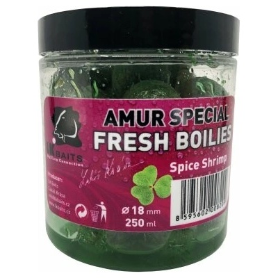 LK Baits Fresh Boilie Amur Special Spice Shrimp 18mm 250ml