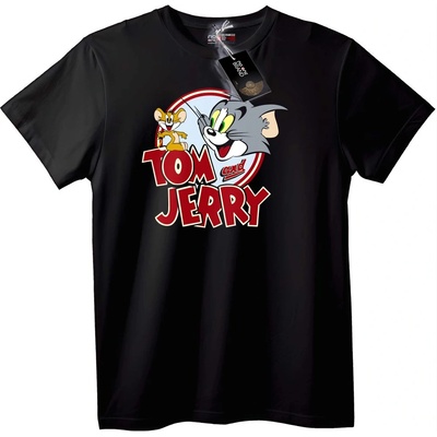 NOONEBRAND Тениска Tom и Jerry Класически - 5XL, White