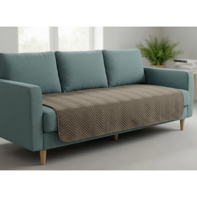 Mybesthome Přehoz na sedačku pohovku SAMUEL hnědá 170x210 cm – Zboží Dáma