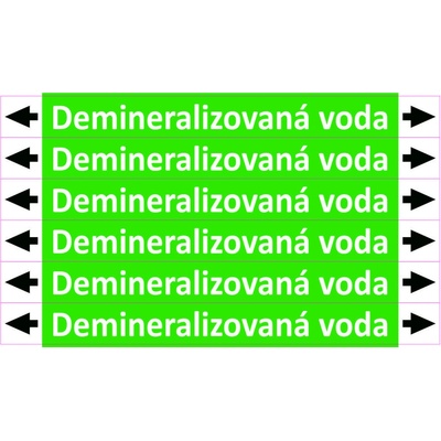 Grafiko | Demineralizovaná voda - dle ISO 20560 - Materiál fólie s ochrannou laminací, Rozměr aršík 6 ks 26x276 mm