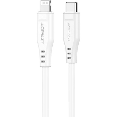 ACEFAST Кабел за зареждане Acefast MFI от USB Type C към Lightning, 1.2m, 30W, 3A, Бял (C3-01-C-L white)