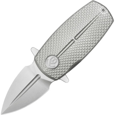 KB Fang Beadblast M390 Grey Ti with Diamond KB451A