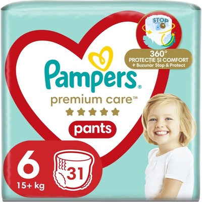 Pampers Premium Care Pants Size 6 еднократни пелени гащички 15+ kg 31 бр