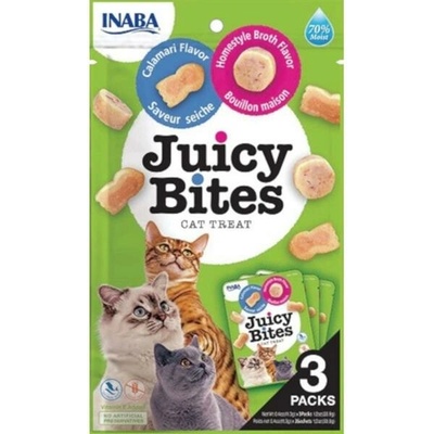 Churu Cat Juicy Bites Broth&Calamari Flavor 3 x 11,3 g