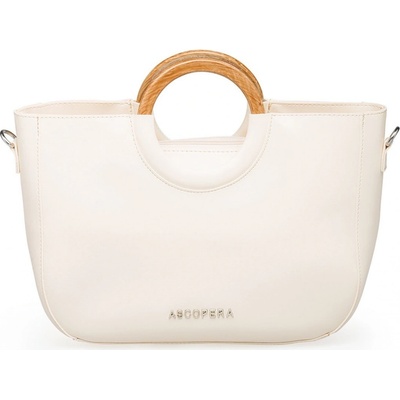 Ascopera dámská kabelka Flabellino Pearl White