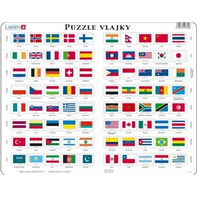 Larsen Vlajky a hlavní města 80 dielov