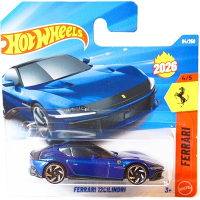 Mattel Hot Wheels Ferrari 12 Cilindri Červené