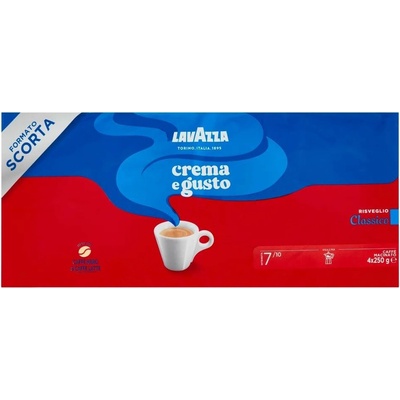 Lavazza Crema e Gusto Classico mletá káva 4 x 250 g