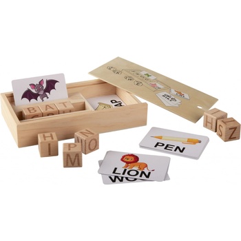 Montessori Playtive Dřevěná motorická hra (hra s písmeny)