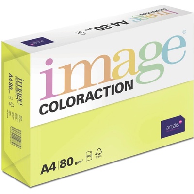 Papír barevný A4 80 g Image Coloraction NeoGb IBIZA reflexní žlutá – Zboží Dáma