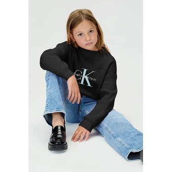 Calvin Klein Детски памучен пуловер Calvin Klein Jeans (IG0IG03046.9BYA)