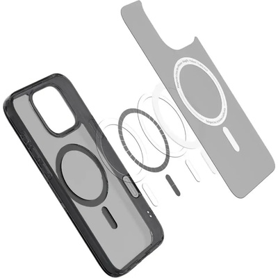 Spigen Калъф Spigen Ultra Hybrid "T" MagSafe за iPhone 16 Pro Max - черен (8809971233637)