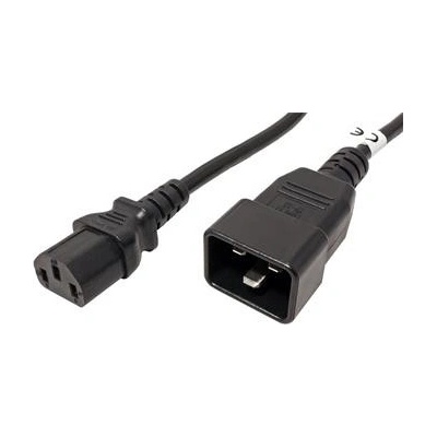 PremiumCord Kabel sítový propojovací 230V 10A 2m, konektory IEC 320 C13 - IEC 320 C20 - kpsb2