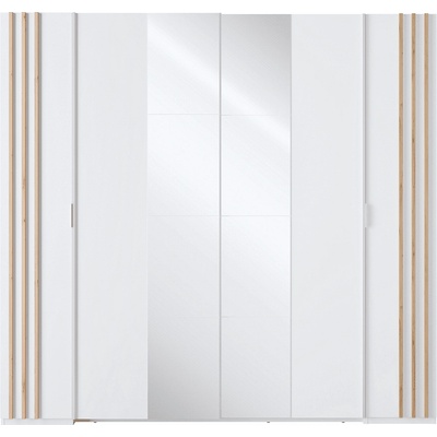 Гардероб, 2d, бял/дъб артизан, florens