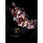 Radi handmade Диадема за коса с тъмно винени хортензии (571)