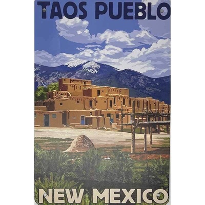 Ceduľa Taos Puebo New Mexico