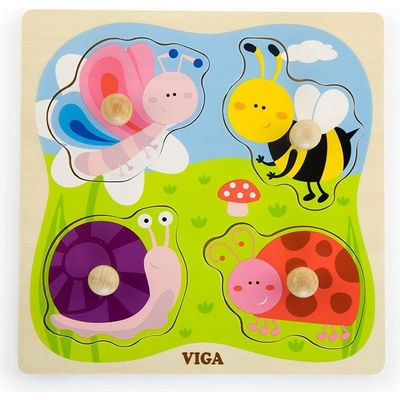 Viga vkladacie puzzle hmyz