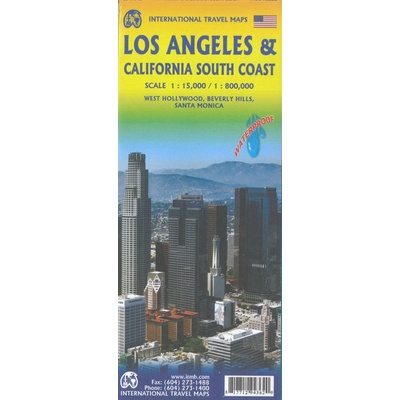 plán Los Angeles, Southern California 1:15 t.,1:800 t. voděodol