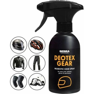 DEOTEX GEAR Probiotický sprej na sportovní & motorkářskou výstroj proti zápachu neutralizuje pachy, chrání & osvěžuje 250 ml