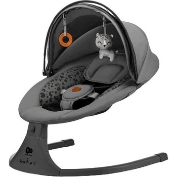 KinderKraft Електрическа люлка и шезлонг Kinderkraft - Lumi 2, Dark grey (KBLUMI02DGR0000)