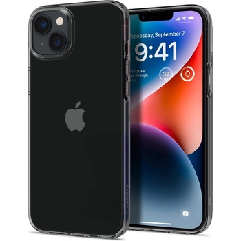 Spigen Crystal Hybrid Case - хибриден кейс с висока степен на защита за iPhone 14 (черен-прозрачен)