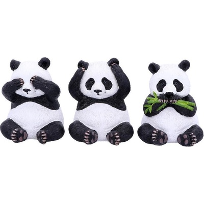 Nemesis Now Комплект статуетки Nemesis Now Adult: Humor - Three Wise Pandas, 8 cm (B4859P9)