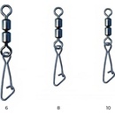 Nytro connex Double Feeder Swivel Obratlík s karabinkou Varianta: Balenie: 8 ks/bal Rozmer: 10 Typ: Double F-Swivel W/Hooked Snap v balení: 1