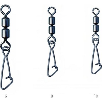 Nytro connex Double Feeder Swivel Obratlík s karabinkou Varianta: Balenie: 8 ks/bal Rozmer: 10 Typ: Double F-Swivel W/Hooked Snap v balení: 1