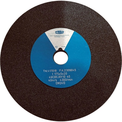 Tyrolit Brusný kotouč plochý 175 x 5 x 20 mm 49C80J9V40 T417818
