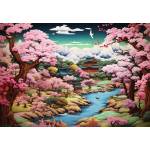Alipson Puzzle - Puzzle Japanese Temple in Spring - 1 000 piese