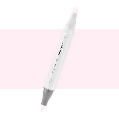 Lihová fixa OHUHU oboustranná Brush & Chisel, Pale Pink (RV120)