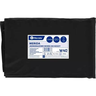 Merida pytle LDPE 38µm 120l 50ks černé