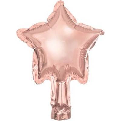 Party Deco Фолиев Балон, Звезда, Розово Злато, 12см (fb119m-019r)