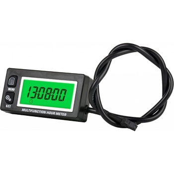Multifunknčí merač motohodín, otáčok, napätie, podsvietený, vodeodolný