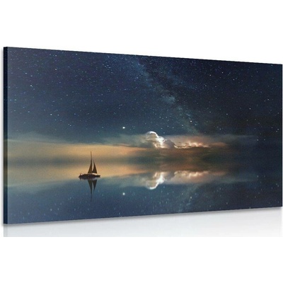 Obraz loďka na moři - 60x40