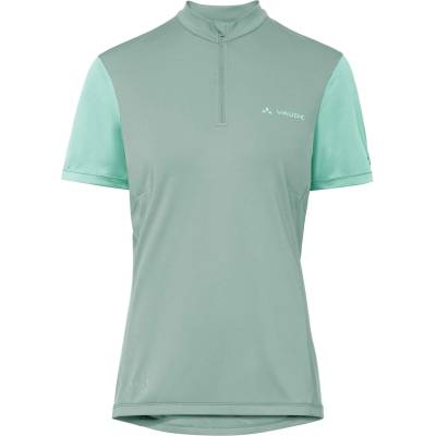 Vaude Дамска фланелка с къс ръкав за колоездене Vaude Women's Matera Half Zip Tricot Cycling jersey - Dusty Fern - размер 44 (EU) (156-2549-0516)