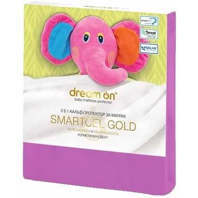 Dream On Протектор за матрак Dream On - Smartcel Gold, 60 х 120 cm, Fuxia (5000071)