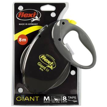 flexi Original Giant M каишка, 8 м лента, до 25 кг - черна