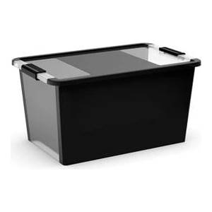 KIS Черна пластмасова кутия за съхранение с капак 55x35x28 cm Bi-Box L - KIS (237546)