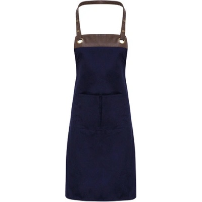 Premier Workwear Luxusní pracovní zástěra Espresso PR123 Navy Pantone 533C 70x81cm