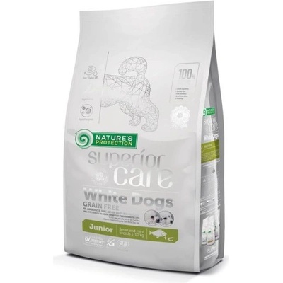 Natures Protection SC GF White Dog Junior White Fish Small & Mini 10 kg