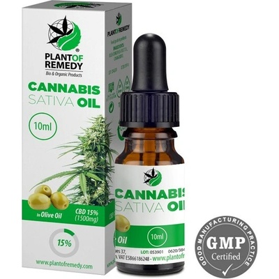 Plant of Remedy CBD olej olivový 15% 10 ml